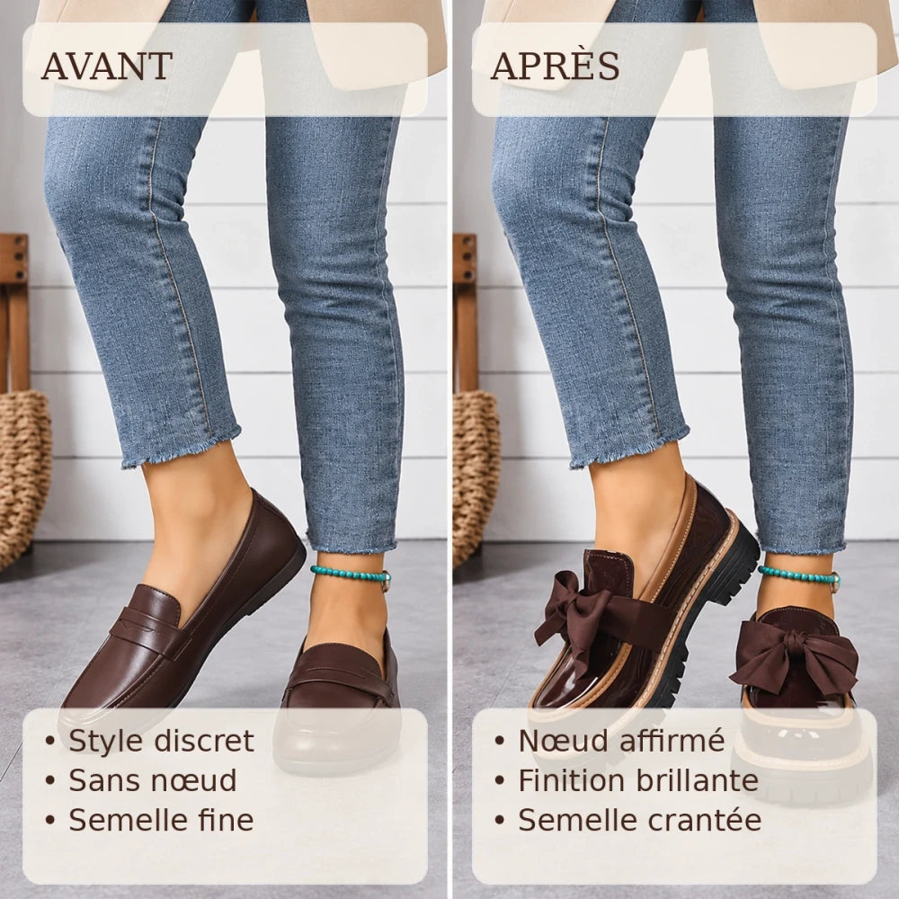 -50 % · OFFRE LIMITÉE · ChicStep™ · Mocassins à nœud