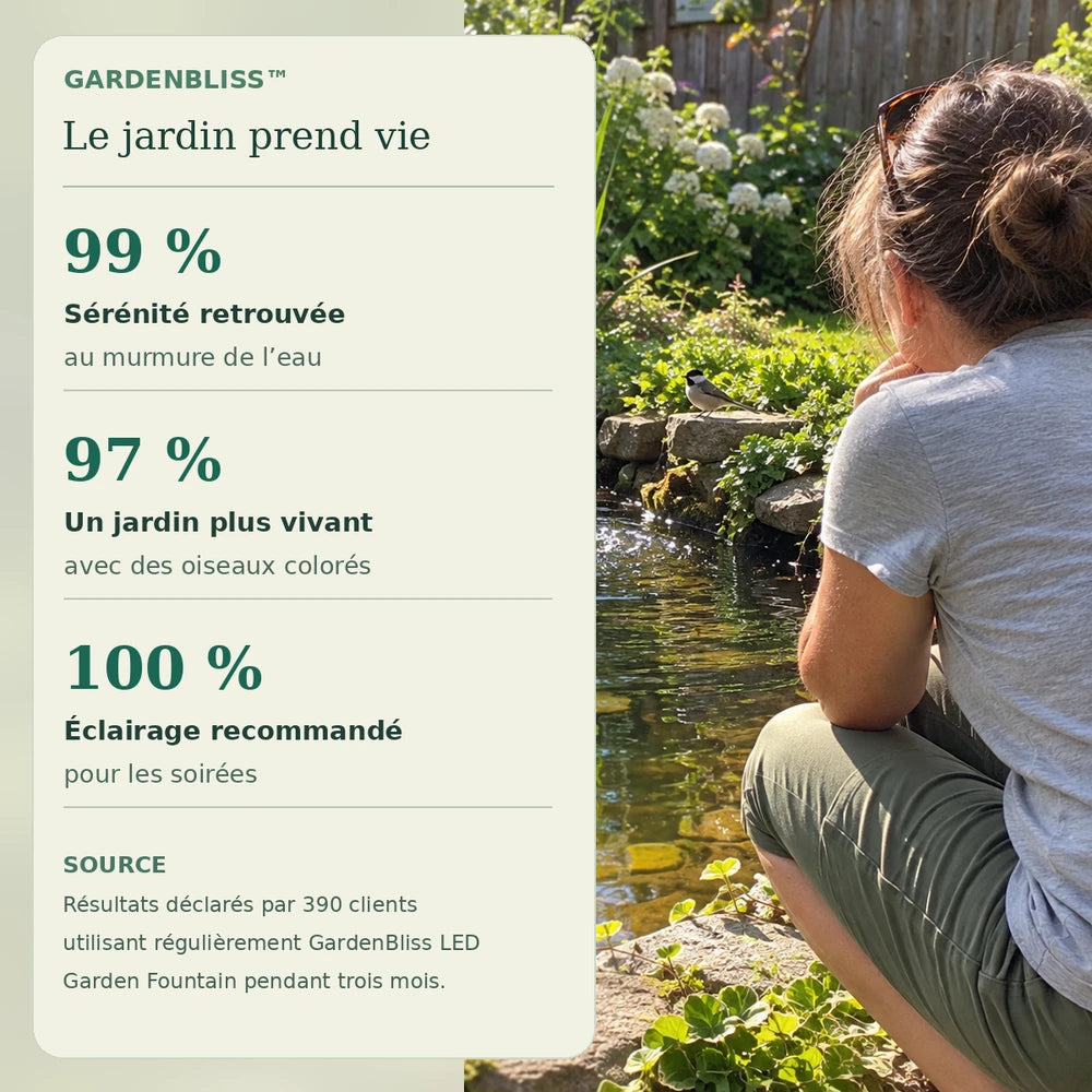 -50 % · OFFRE LIMITÉE · GardenBliss™ · Donnez vie à votre jardin !