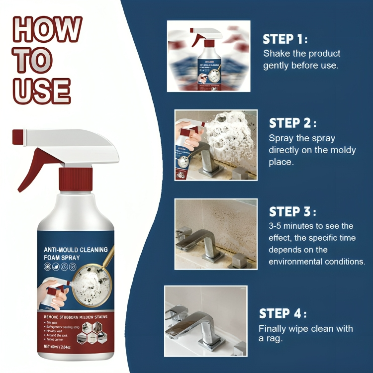 1 + 1 GRATUIT AUJOURD'HUI | MoldAway™ | Mousse magique nettoyante anti-moisissure
