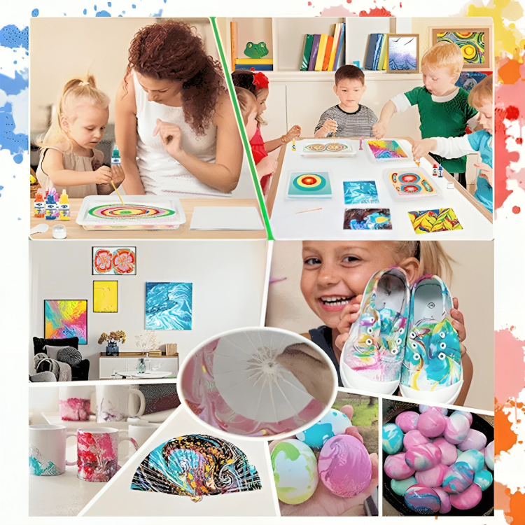 50% DE REMISE TEMPORAIRE | SwirlArt™ | Ensemble de peinture à marbrage à l'eau