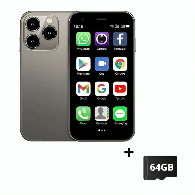 50 % DE RÉDUCTION TEMPORAIRE | TinyPhone™ | Mini-Smartphone