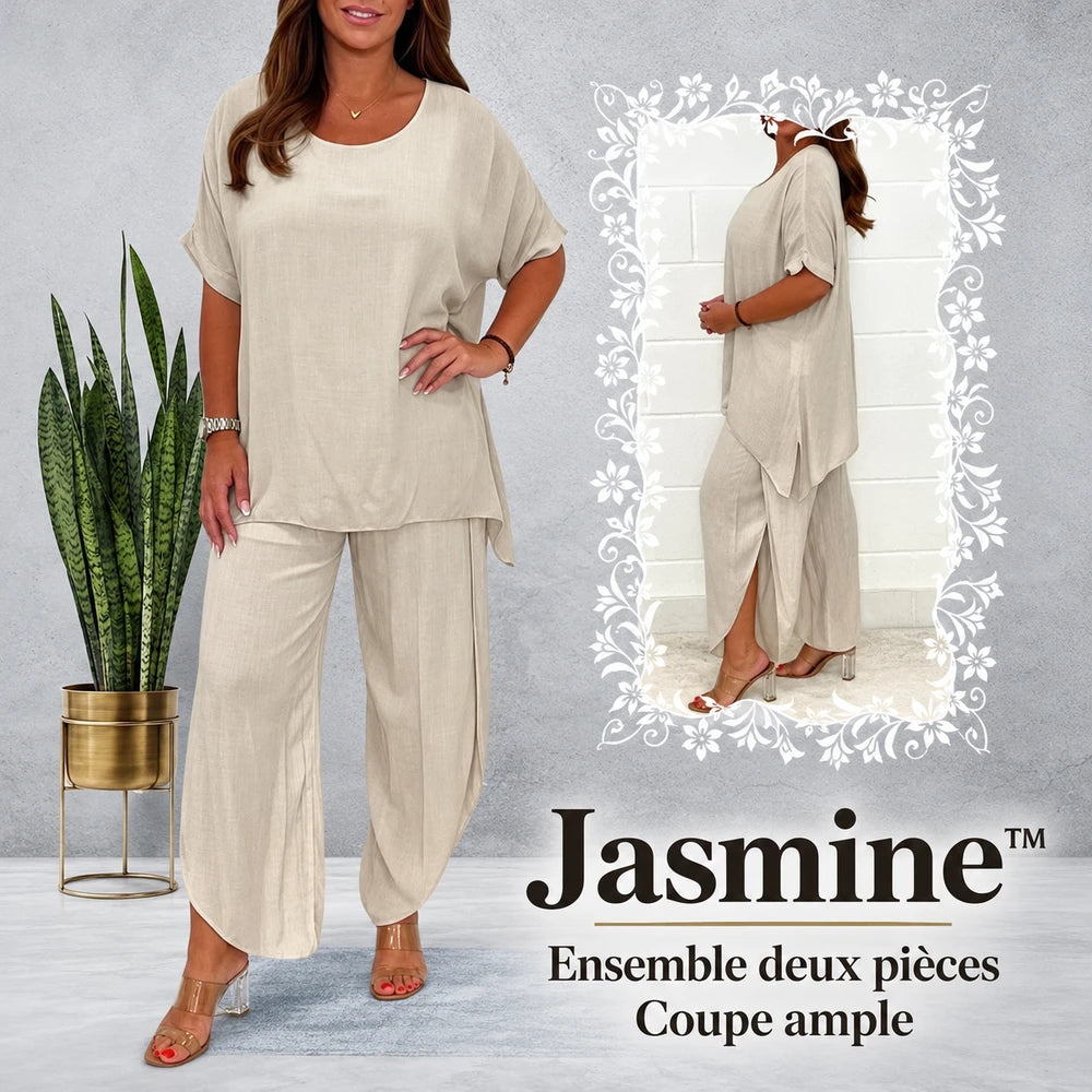 -50 % · OFFRE LIMITÉE · Jasmine™ · Ensemble tailleur deux pièces coupe décontractée