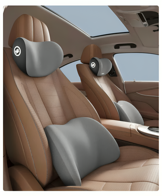 50% DE REMISE TEMPORAIRE | ComfyRide™ | Coussin de tête et coussin lombaire pour siège auto