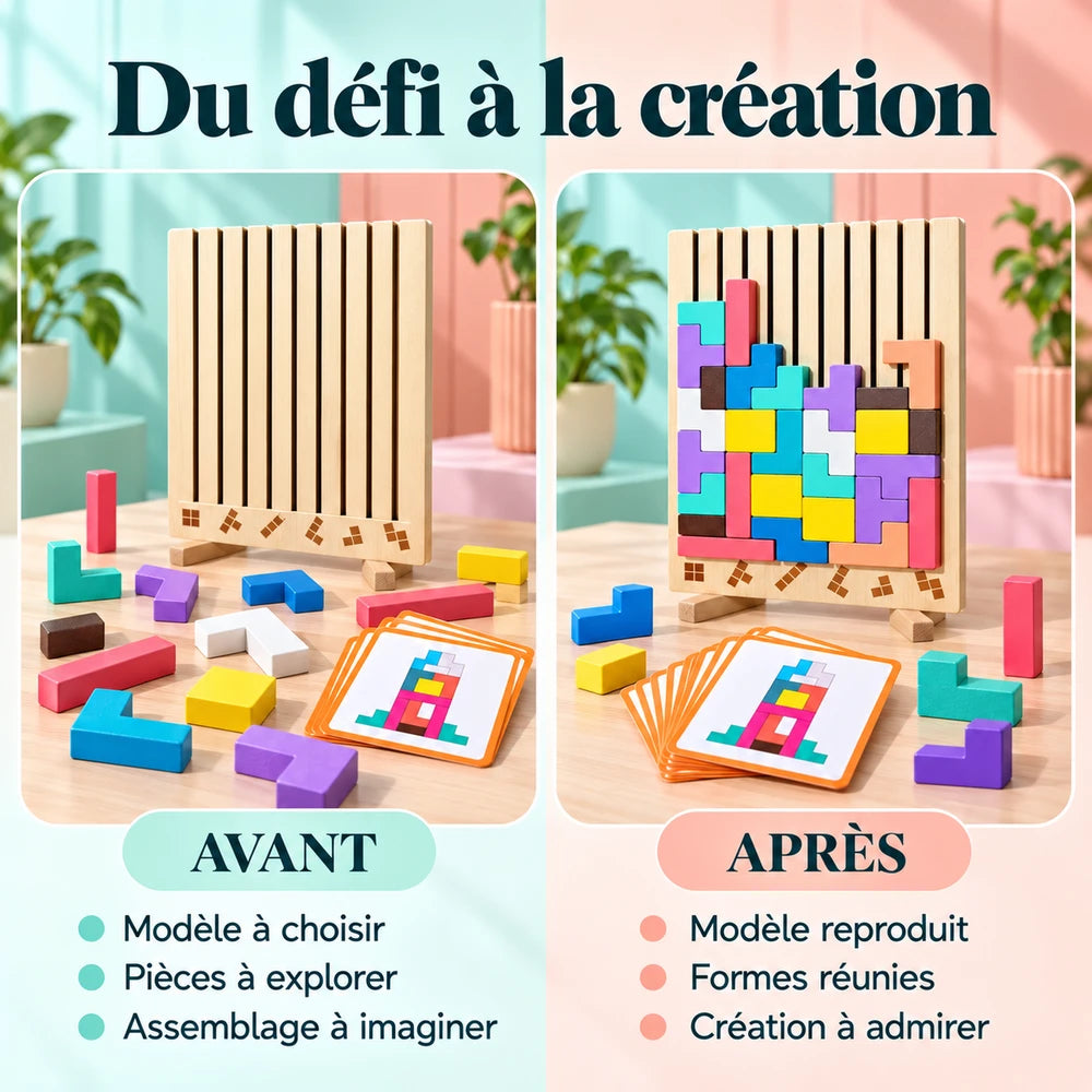 -50 % · OFFRE LIMITÉE · WoodyIQ™ · Quand le plaisir rencontre la concentration et la logique !