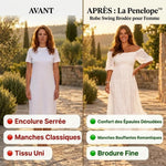 -50 % · OFFRE LIMITÉE · Penelope™ · Robe trapèze brodée pour femme