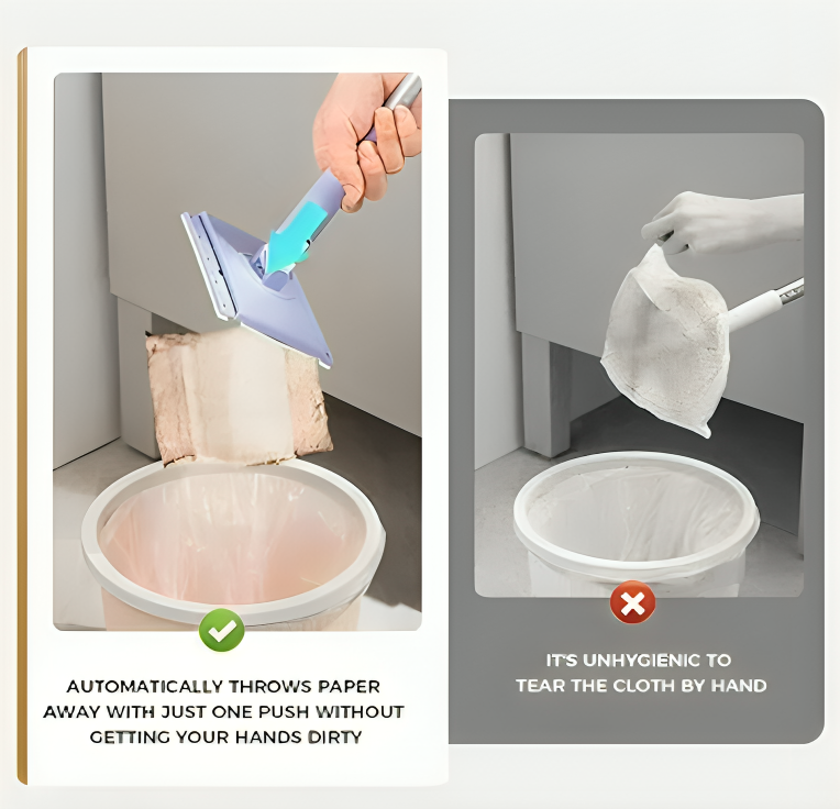 50 % DE REMISE TEMPORAIRE | TidyMop™ | Mop de nettoyage mains libres