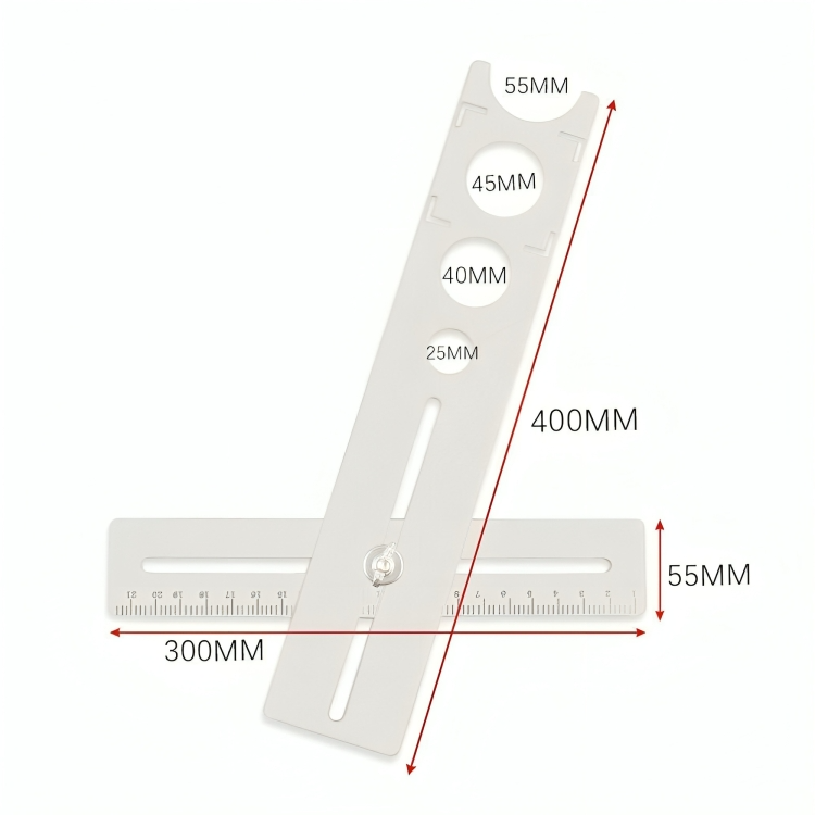 50% DE REMISE TEMPORAIRE | TileGuide™ | Règle de mesure d'angle de carrelage avec dispositif de recherche de trous