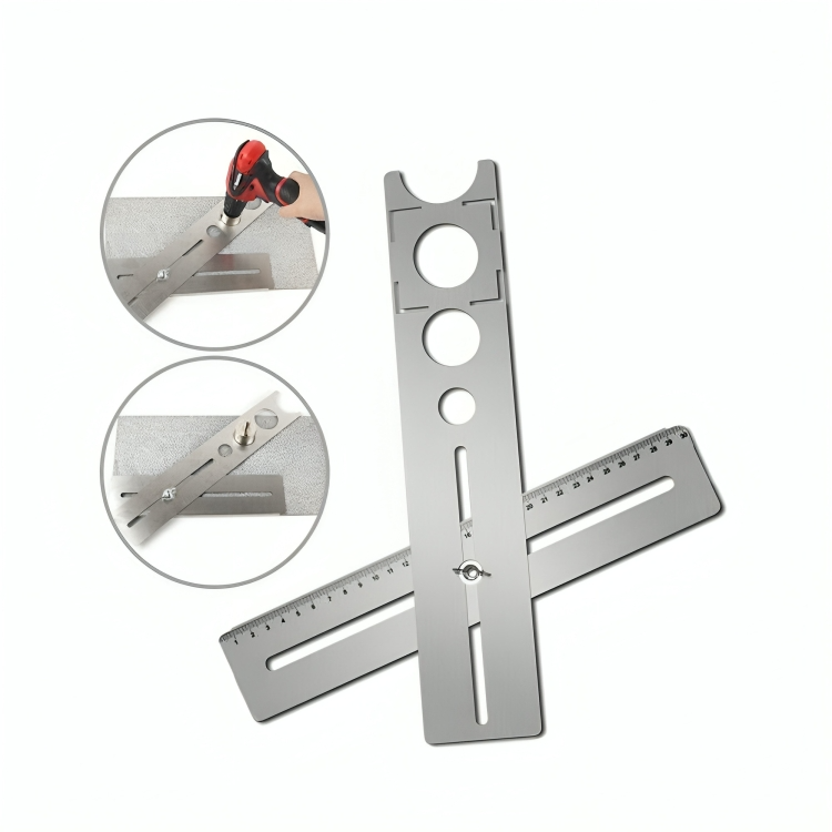 50% DE REMISE TEMPORAIRE | TileGuide™ | Règle de mesure d'angle de carrelage avec dispositif de recherche de trous