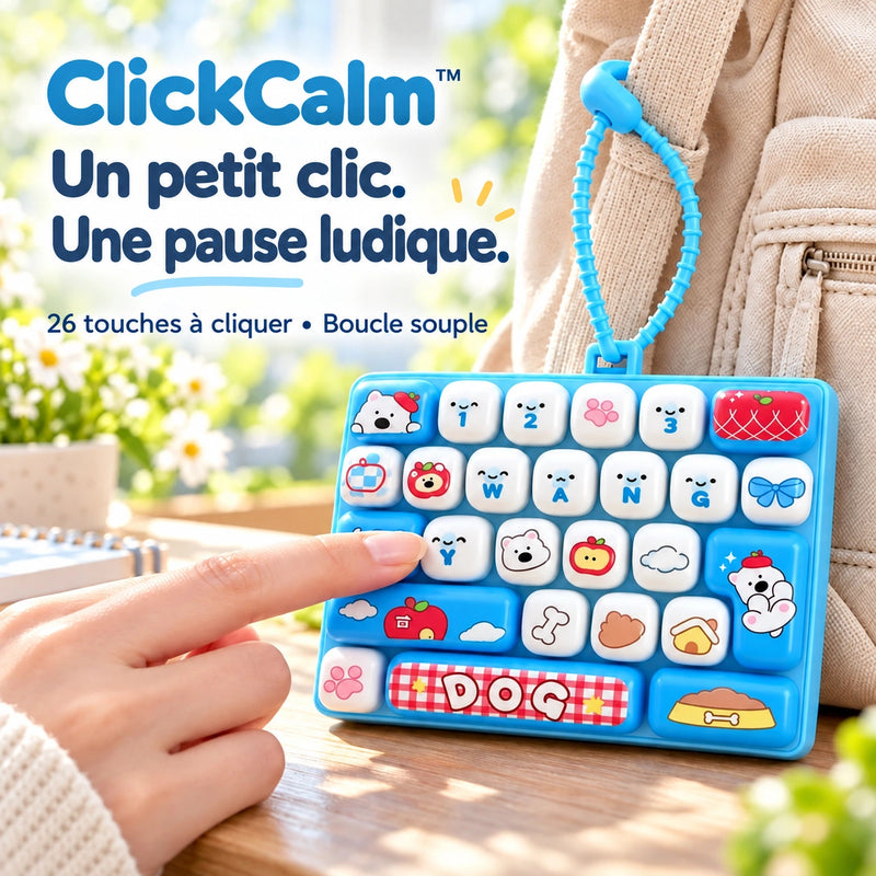 Photographie produit clickcalm en français