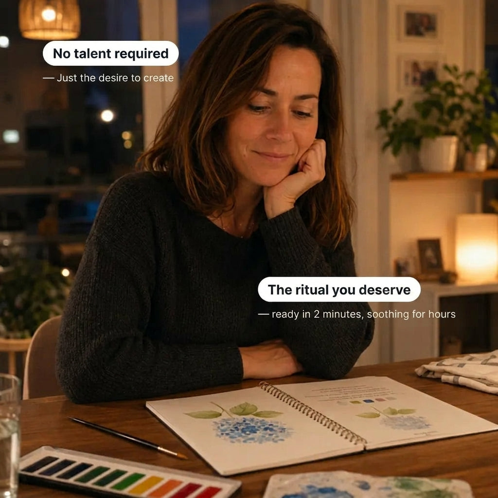 50 % DE REMISE TEMPORAIRE | CreativeEscape™ - Aquarelle Zen + (Gratuit : peinture 12 couleurs et pinceau)