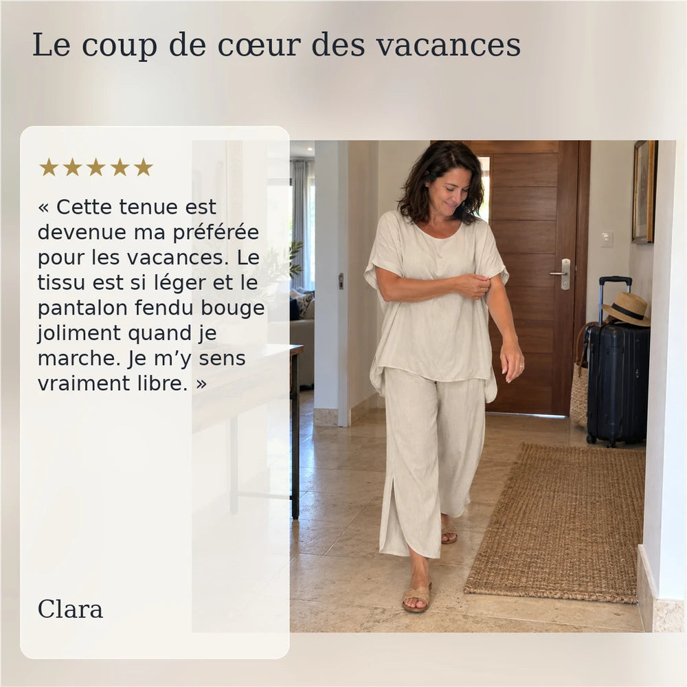 -50 % · OFFRE LIMITÉE · Jasmine™ · Ensemble tailleur deux pièces coupe décontractée