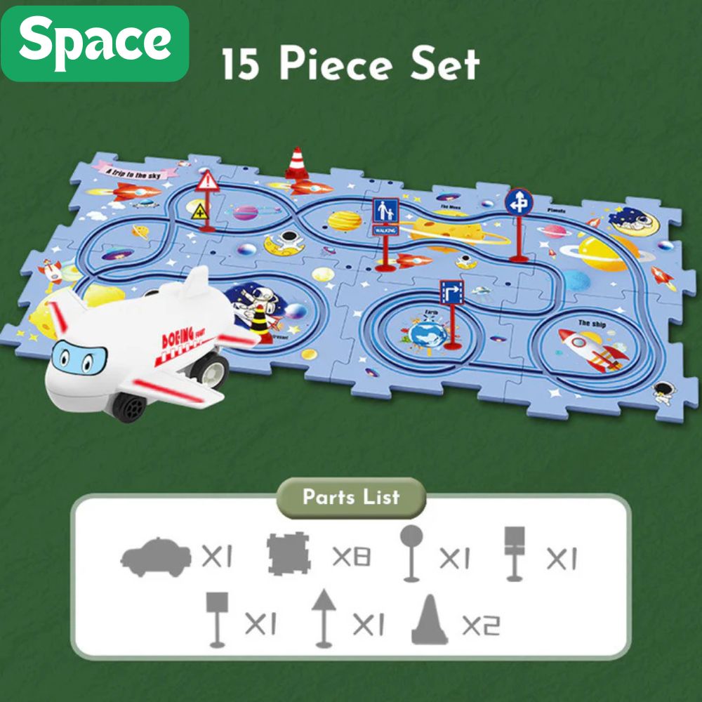 50% DE REMISE TEMPORAIRE | TrackTastic™ | Ensemble de rails de puzzle pour enfants