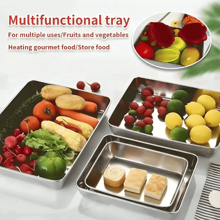 2 + 3 GRATUIT AUJOURD'HUI | SteelSeal™ | Plateaux de rangement en acier inoxydable