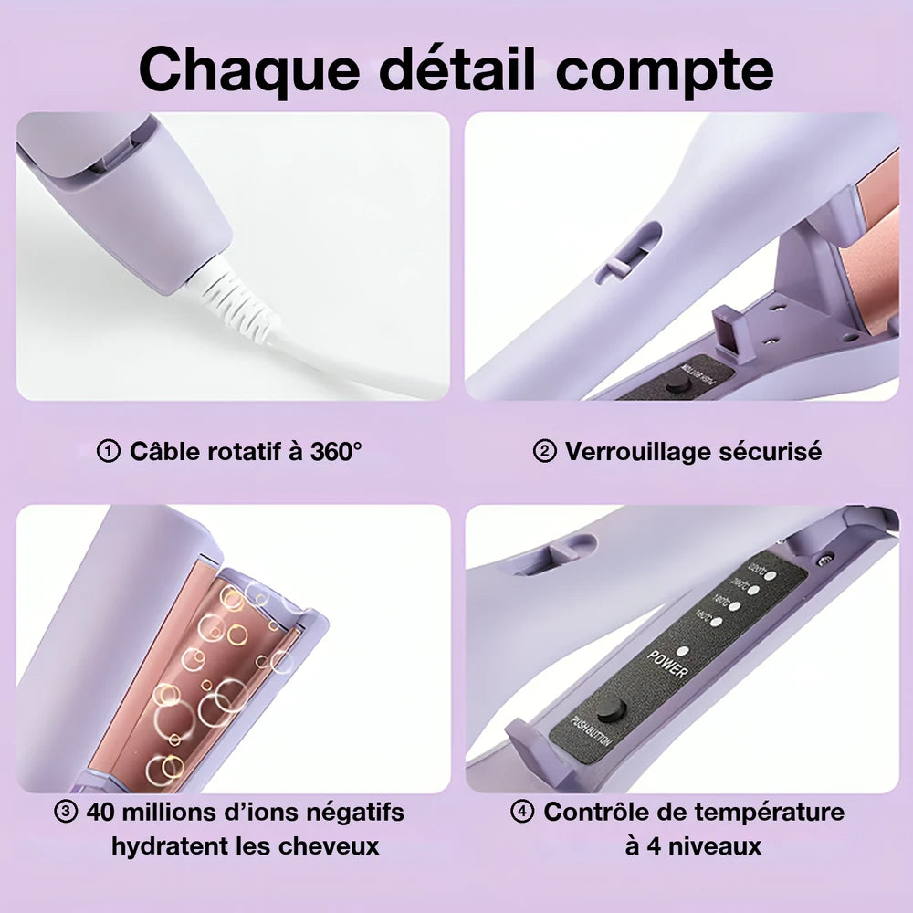 -50 % · OFFRE LIMITÉE · CurlEase™ · Fer à boucler French Wave