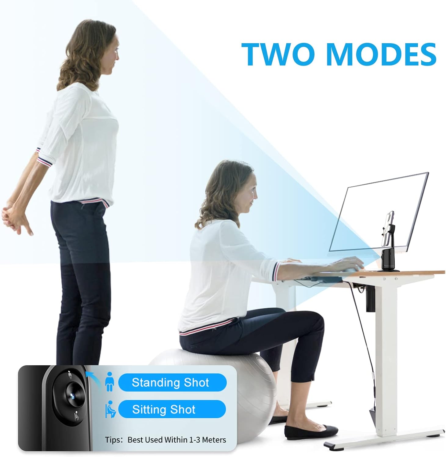 50% DE RABAIS TEMPORAIRE | MotionPod™ | Trépied intelligent de suivi de visage 360°