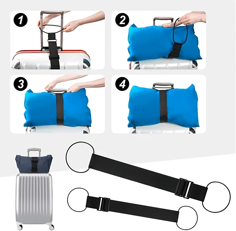 1 + 1 GRATUIT AUJOURD'HUI | StrapMate™ | Ceinture de bagage élastique intelligente