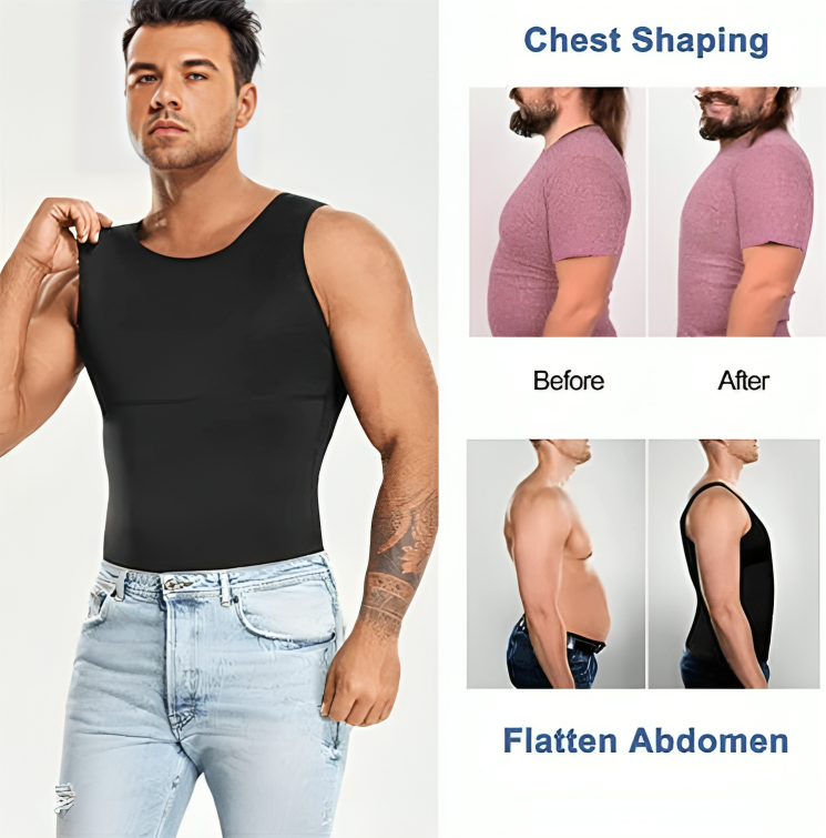 1 + 1 GRATUIT AUJOURD'HUI | ShapeMax™ | Gilet de compression pour hommes