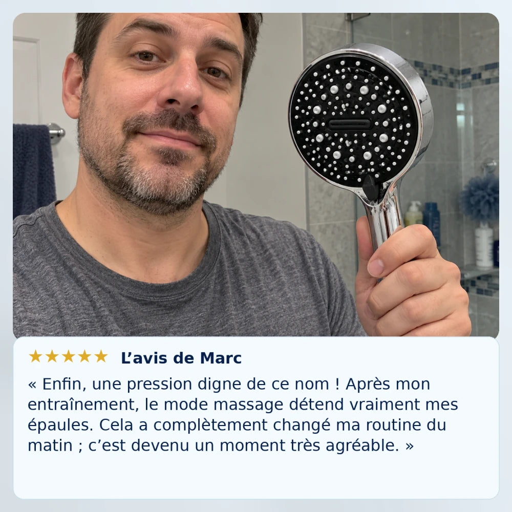 -50 % · OFFRE LIMITÉE · JetRain™ · Douche à haute pression