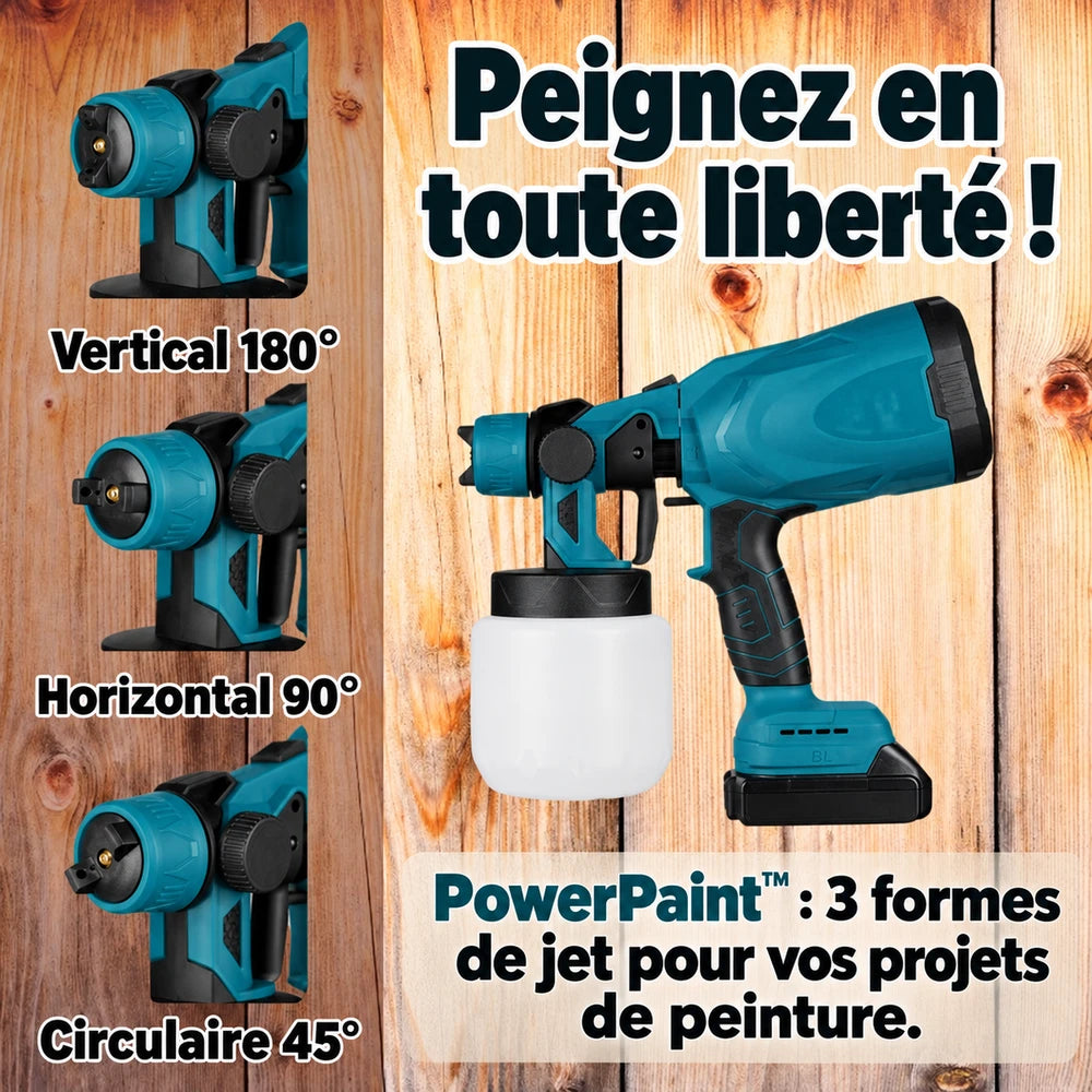 -50 % · OFFRE LIMITÉE · PowerPaint™ · Peignez plus vite et plus facilement !