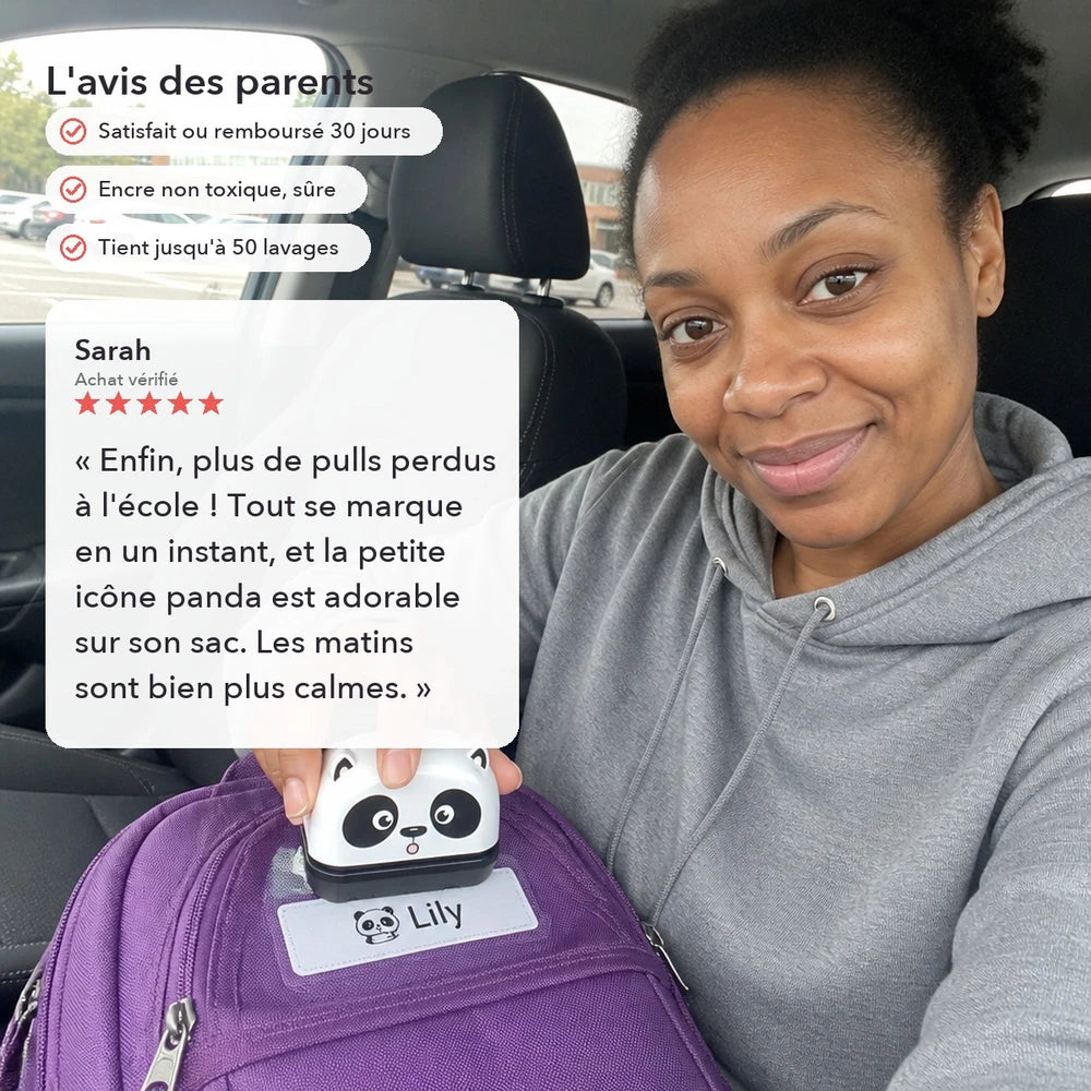 -50 % · OFFRE LIMITÉE · DoodleName™ · Étiquetez en moins de 3 secondes !