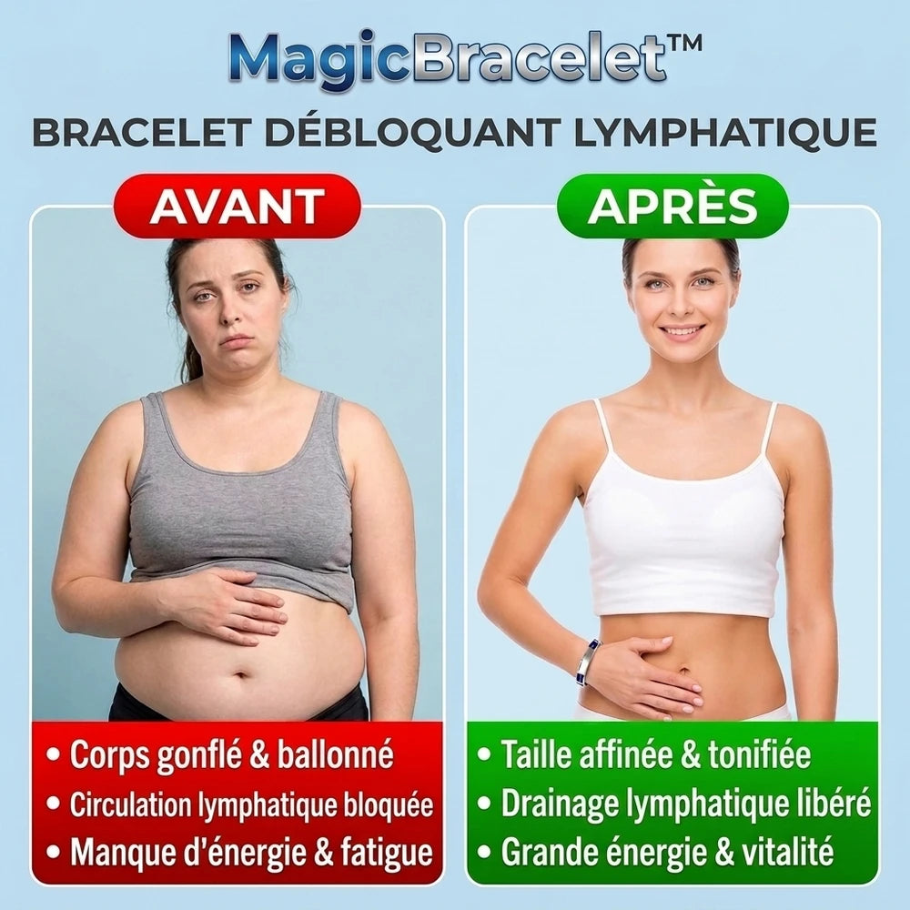 -50 % · OFFRE LIMITÉE · MagicBracelet™ ·  Bracelet de drainage lymphatique