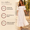 -50 % · OFFRE LIMITÉE · Penelope™ · Robe trapèze brodée pour femme