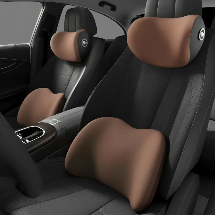 50% DE REMISE TEMPORAIRE | ComfyRide™ | Coussin de tête et coussin lombaire pour siège auto