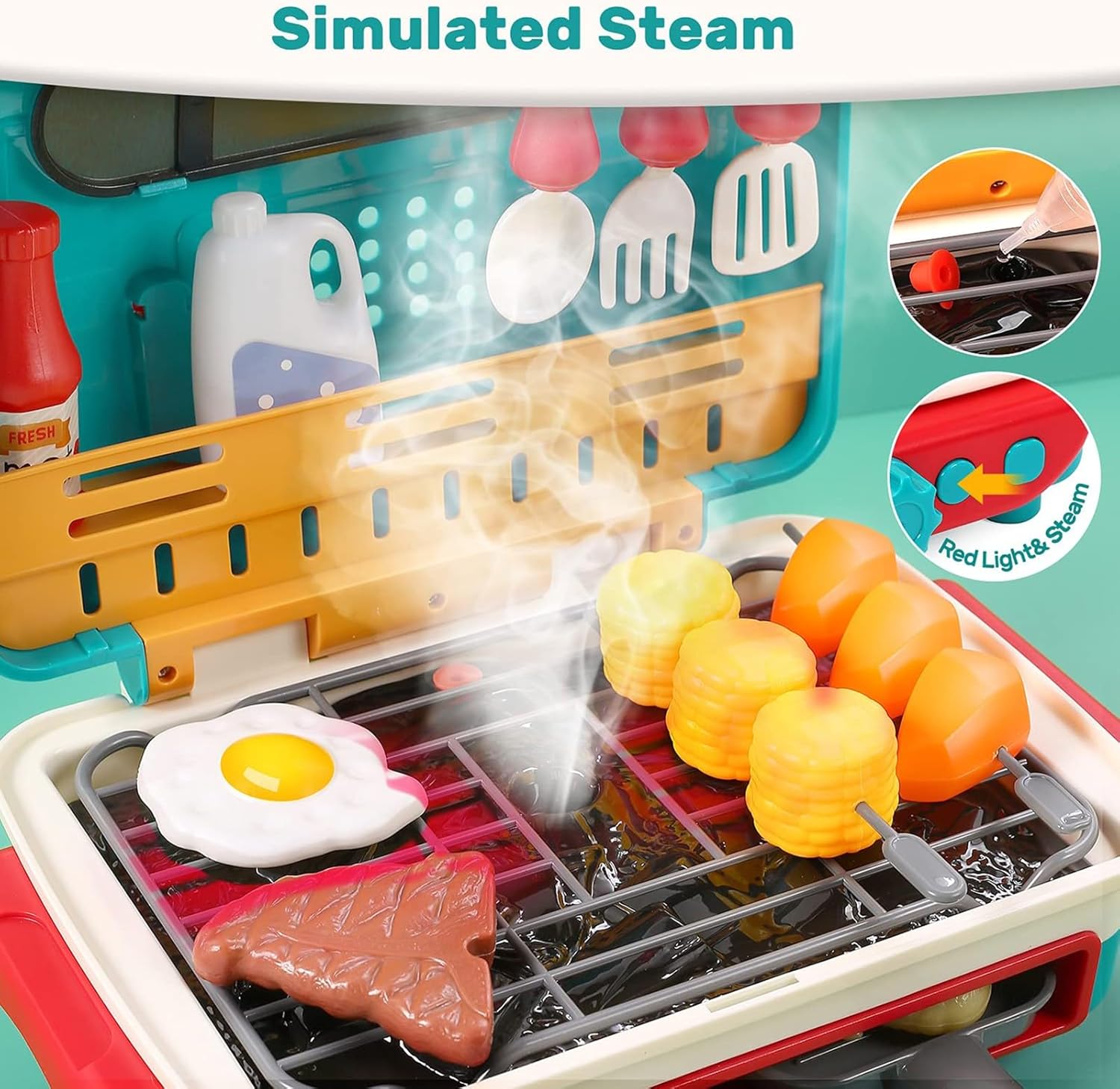 50 % DE RABAIS TEMPORAIRE | SizzlePlay™ | Jouet de simulation de barbecue