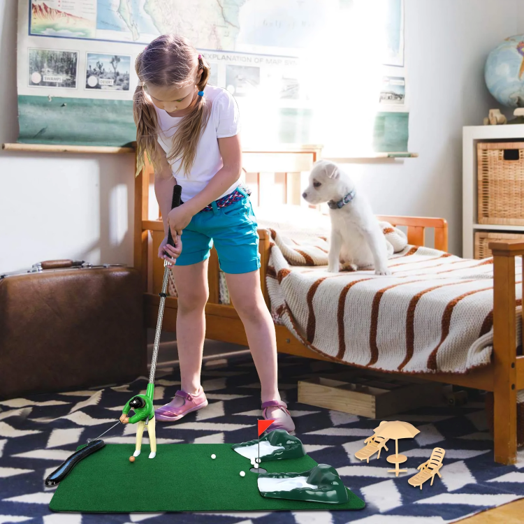 50% DE RÉDUCTION TEMPORAIRE | MicroGolfer™ | Ensemble de jeu de mini-golf d'intérieur
