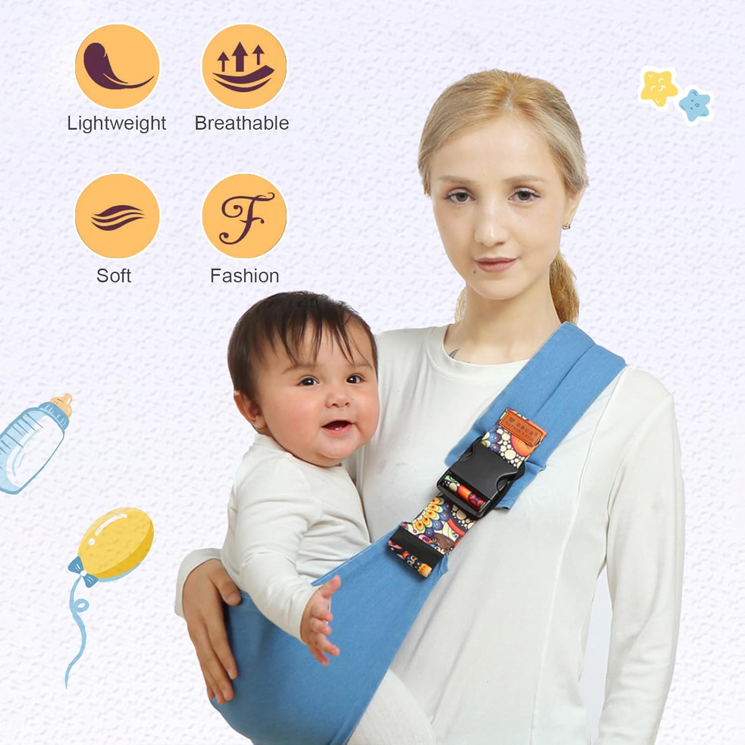 50% DE REMISE TEMPORAIRE | SnuggleSling™ | Porte-bébé portable pour tout-petits