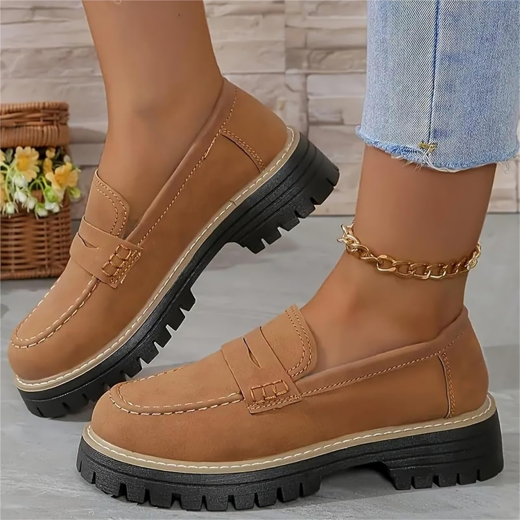 50% DE REMISE TEMPORAIRE | Viora™ | Mocassins à plateforme chunky pour femmes confortables