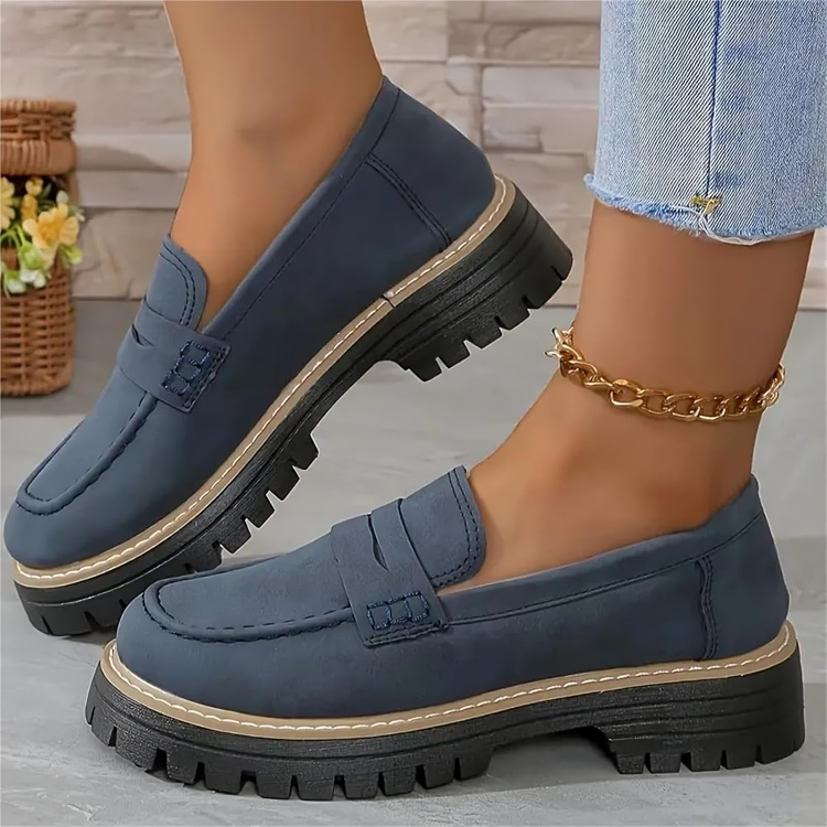 50% DE REMISE TEMPORAIRE | Viora™ | Mocassins à plateforme chunky pour femmes confortables