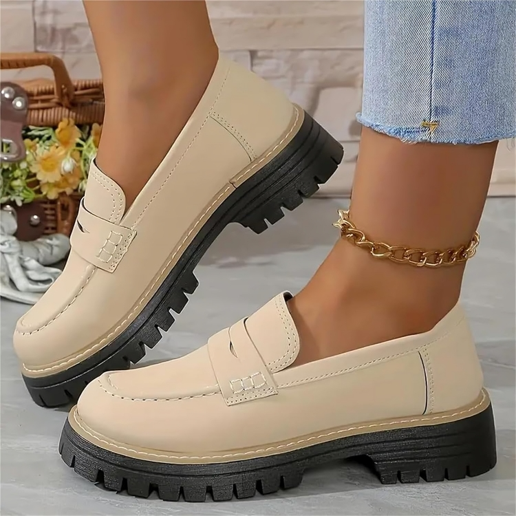 50% DE REMISE TEMPORAIRE | Viora™ | Mocassins à plateforme chunky pour femmes confortables