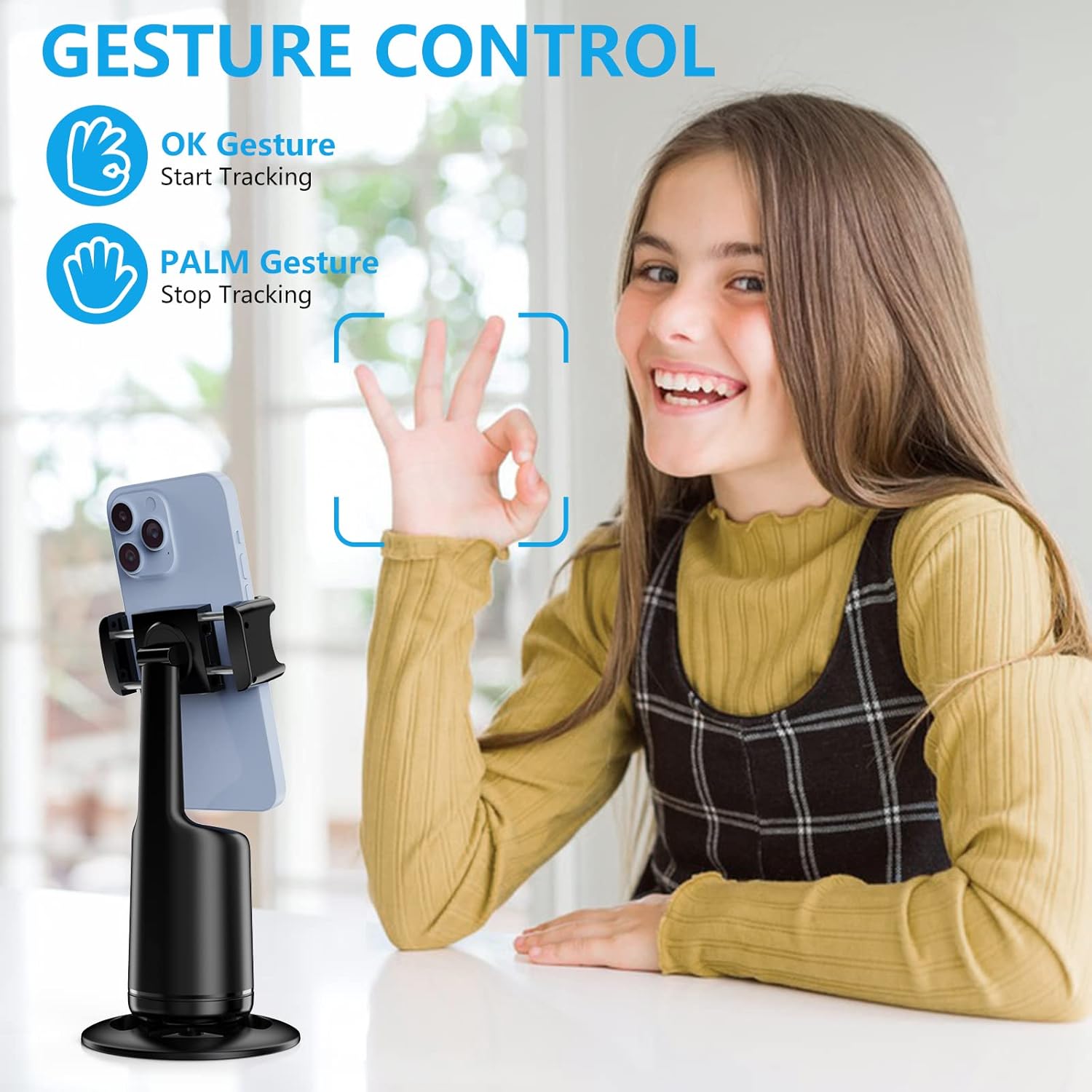 50% DE RABAIS TEMPORAIRE | MotionPod™ | Trépied intelligent de suivi de visage 360°