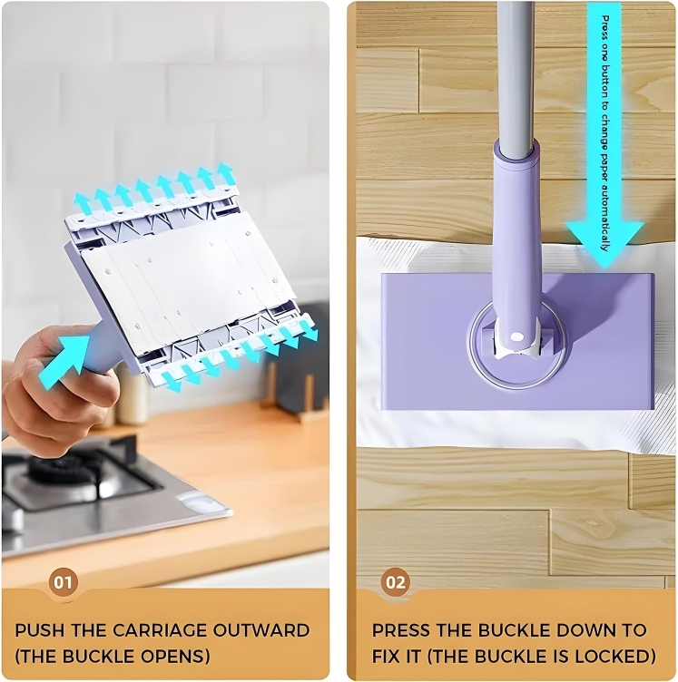 50 % DE REMISE TEMPORAIRE | TidyMop™ | Mop de nettoyage mains libres