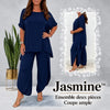 -50 % · OFFRE LIMITÉE · Jasmine™ · Ensemble tailleur deux pièces coupe décontractée