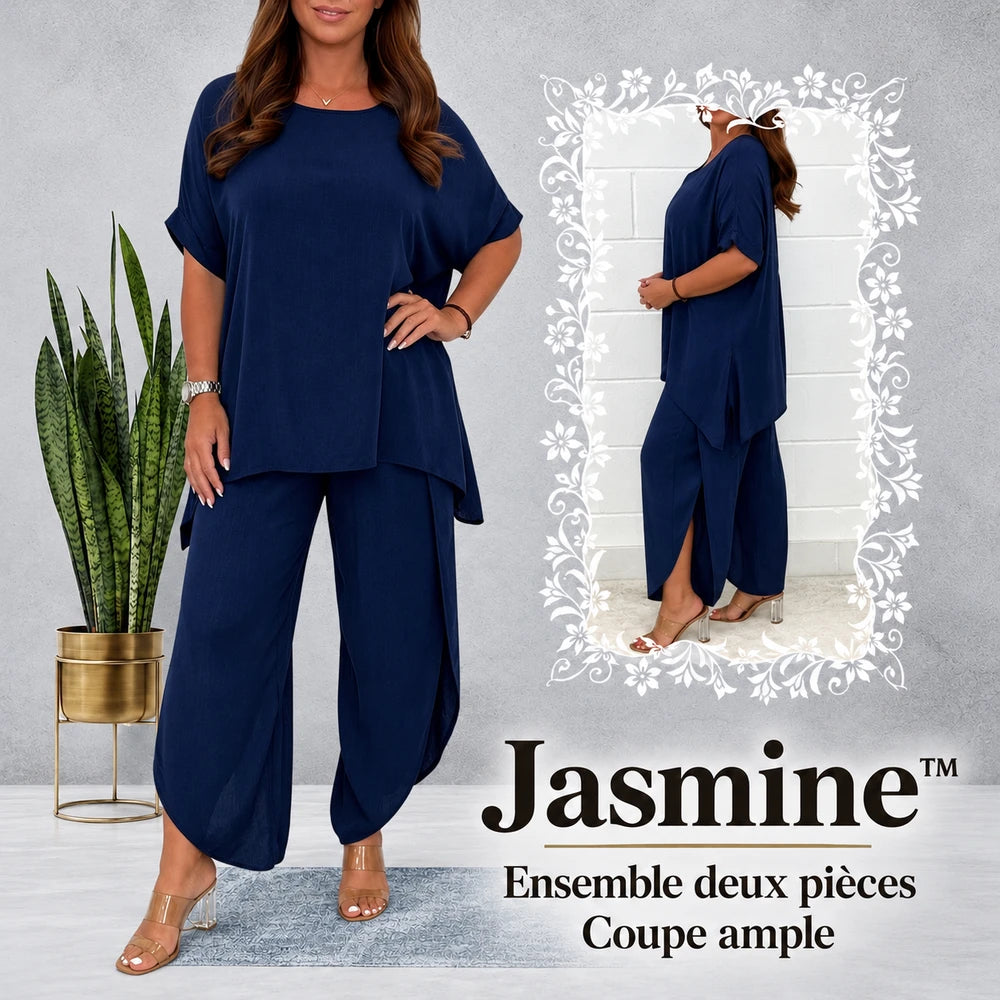 -50 % · OFFRE LIMITÉE · Jasmine™ · Ensemble tailleur deux pièces coupe décontractée
