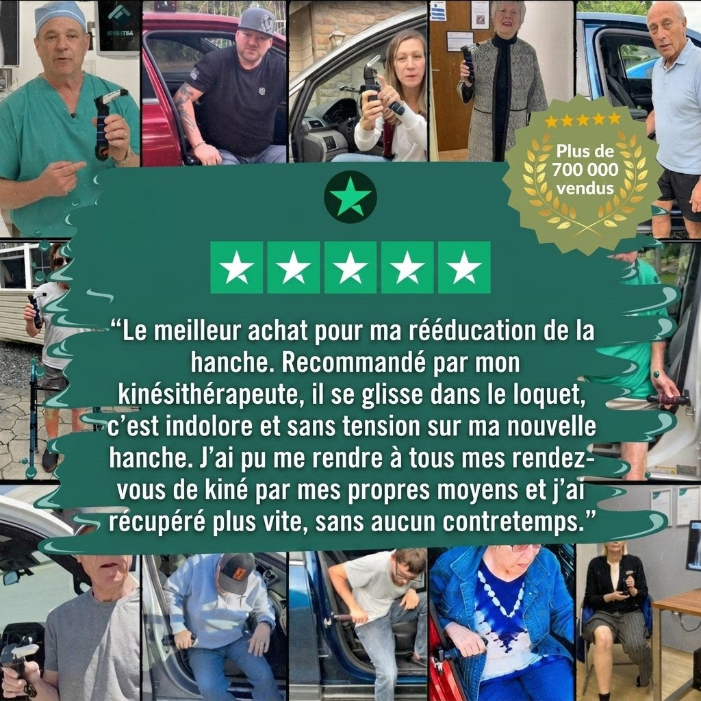-50 % · OFFRE LIMITÉE · RiseAssist™ · Poignée d'assistance pour voiture