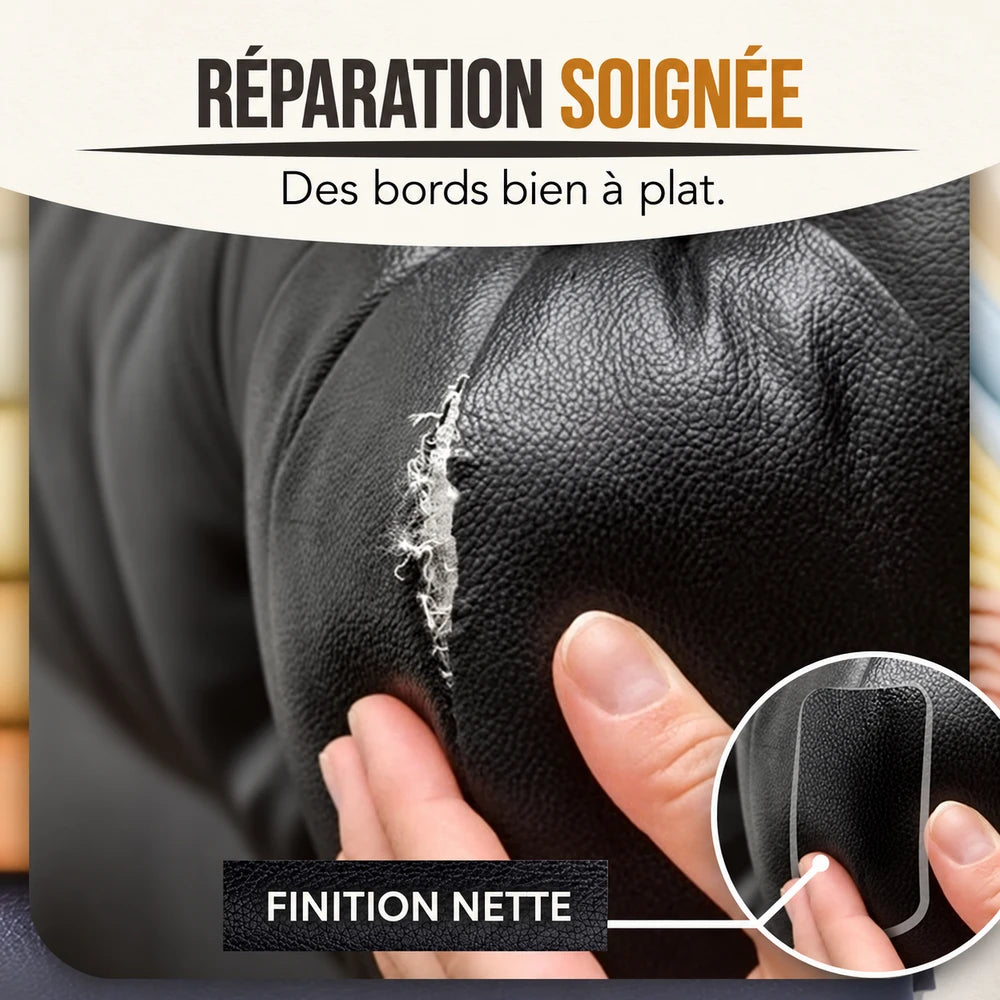 -50 % · OFFRE LIMITÉE · Self-Adhesive Patch · Patch de réparation en cuir