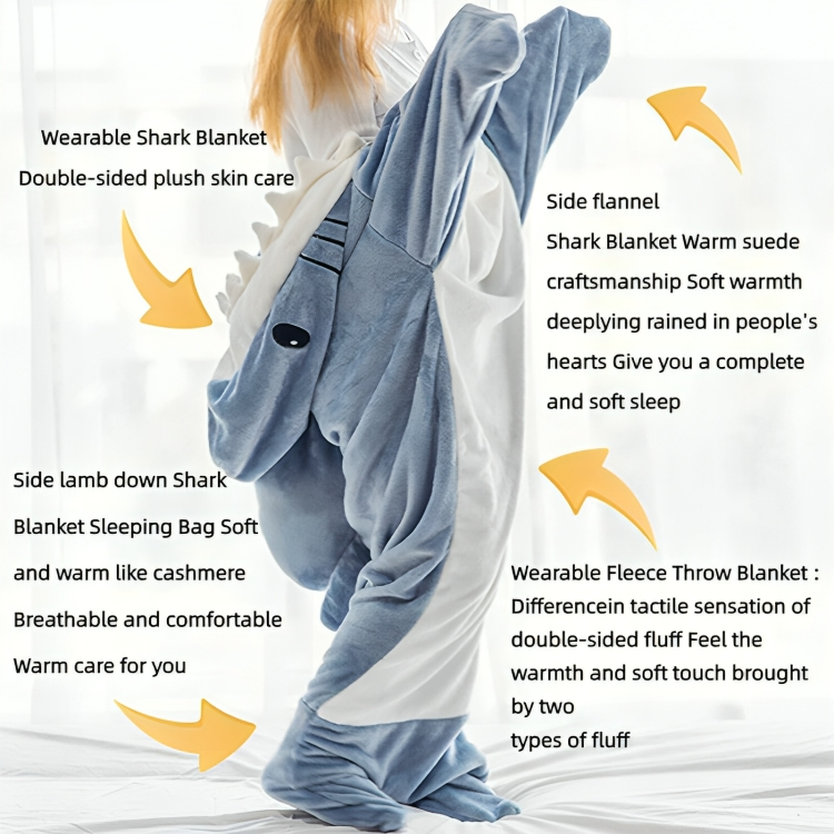 50 % DE REMISE TEMPORAIRE | CozyFin™ | Sharkie couverture portable douillette