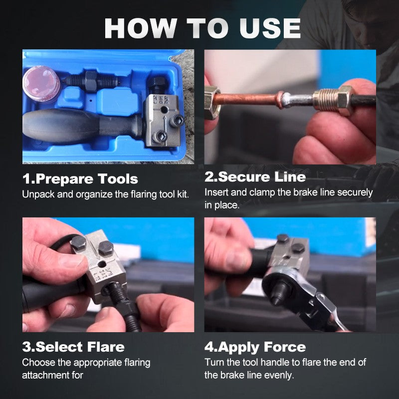 50% DE REMISE TEMPORAIRE | BrakeSeal™ | Ensemble d'outils de sertissage de conduites de frein universel pour voiture