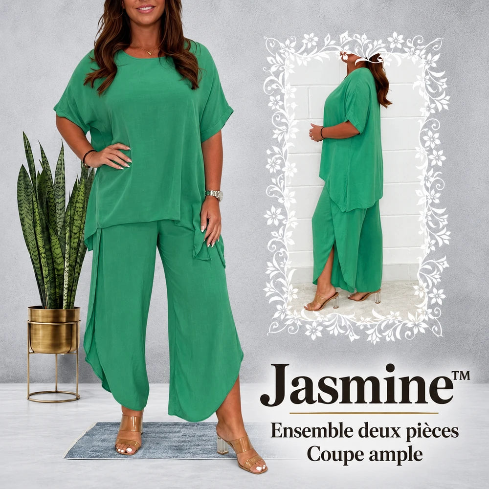 -50 % · OFFRE LIMITÉE · Jasmine™ · Ensemble tailleur deux pièces coupe décontractée