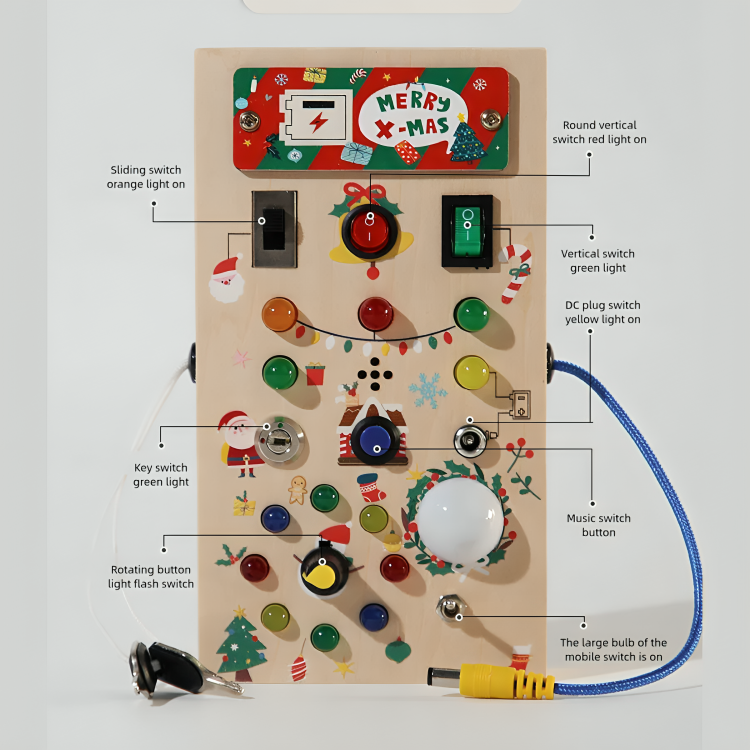 50% DE REMISE TEMPORAIRE | SwitchPlay™ | Plateau d'activités Montessori LED pour enfants