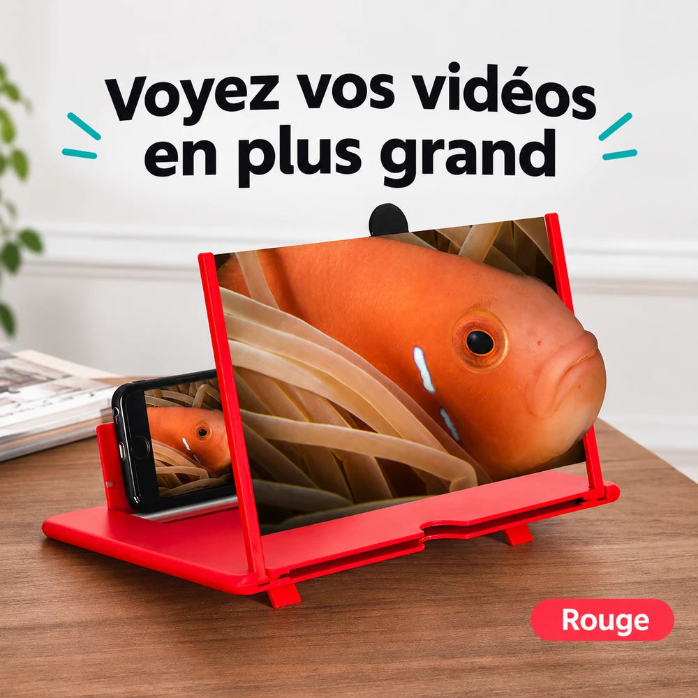 -50 % · OFFRE LIMITÉE · MagnifyHD™ · Loupe d’écran pour téléphone