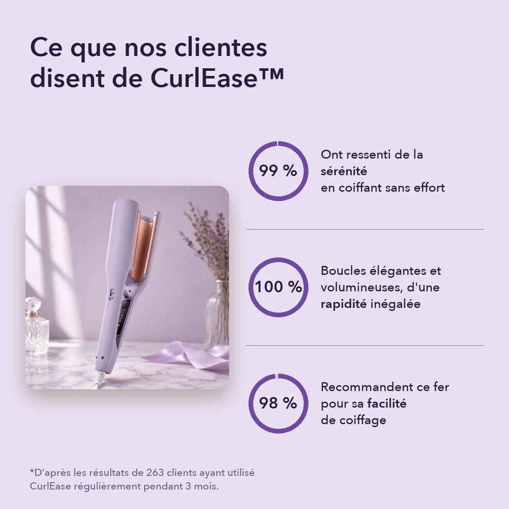 -50 % · OFFRE LIMITÉE · CurlEase™ · Fer à boucler French Wave