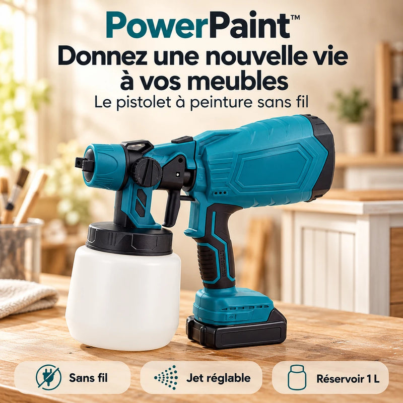 -50 % · OFFRE LIMITÉE · PowerPaint™ · Peignez plus vite et plus facilement !