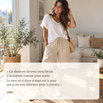 -50 % · OFFRE LIMITÉE · Jenna™ · Short femme en coton et lin