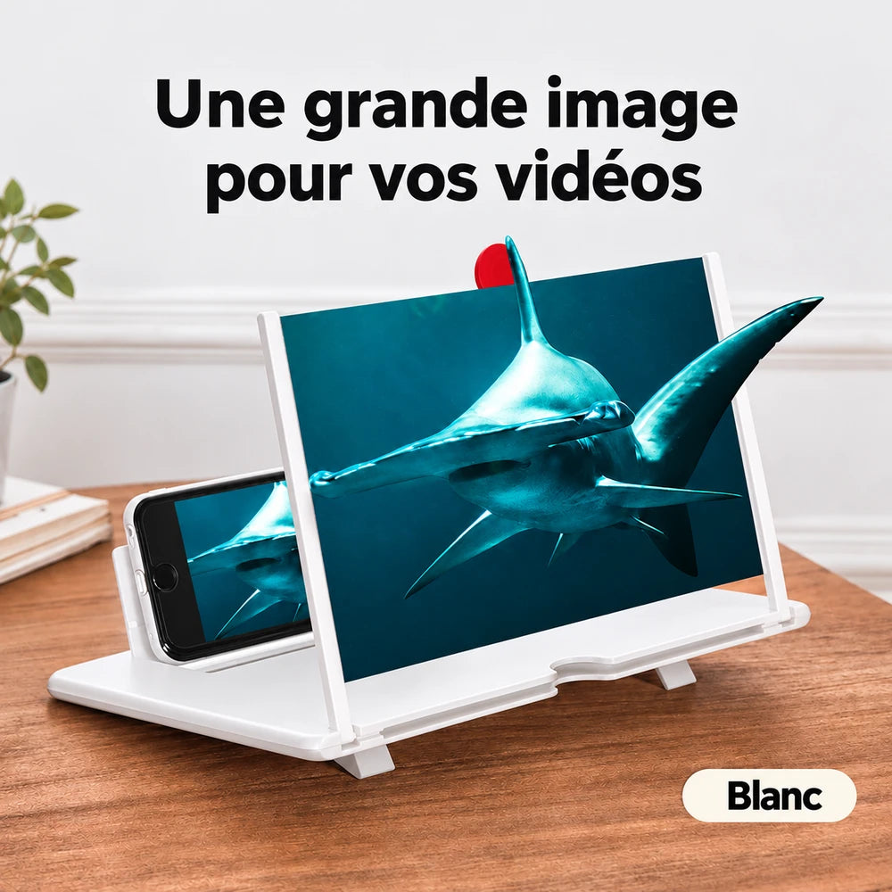 -50 % · OFFRE LIMITÉE · MagnifyHD™ · Loupe d’écran pour téléphone