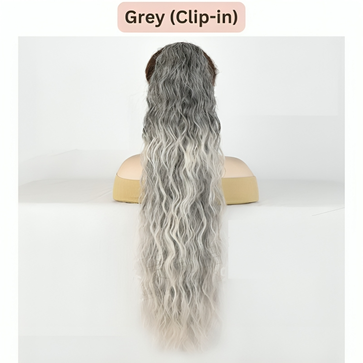 50 % DE RABAIS TEMPORAIRE | ClipCurls™ | Extensions de cheveux bouclés avec queue de cheval