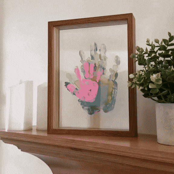 -50 % · OFFRE LIMITÉE · HeartNest™ · Cadre empreintes de mains